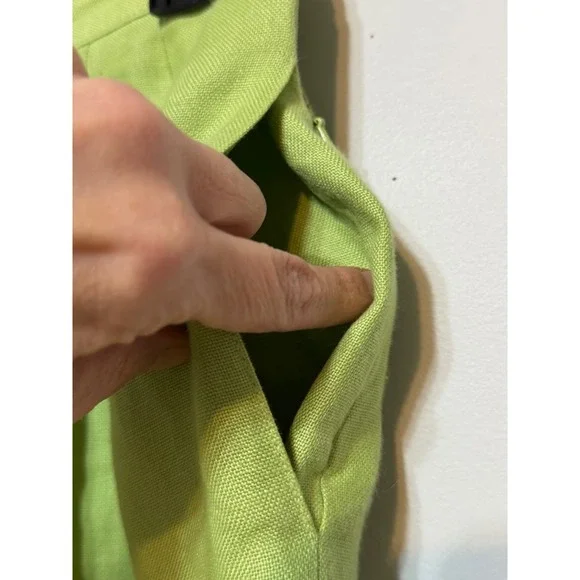 Vtg Talbots Irish Linen Pants Womens Size 8 Petite Old Money Coastal Grandmother - Picture 4 of 7